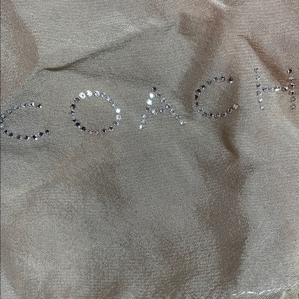 🧣 Coach Silk Rhinestone Logo Scarf — Listing Description - Picture 4 of 6